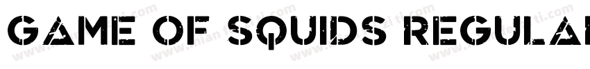 Game Of Squids Regular字体转换